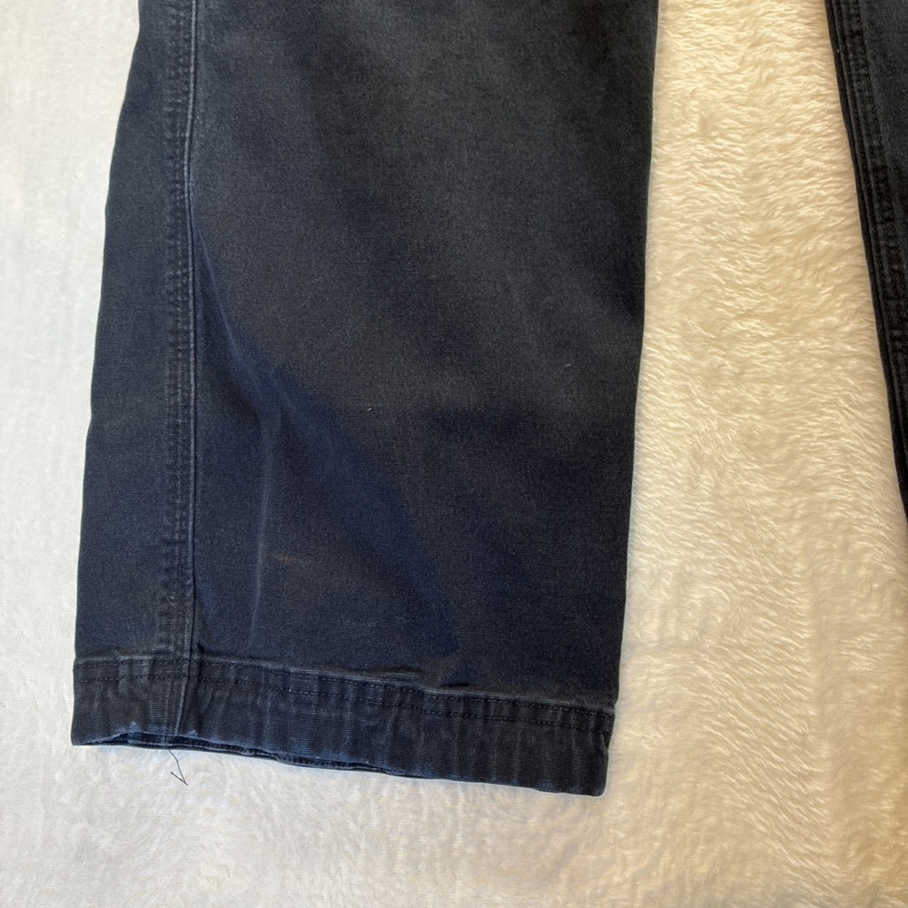 Duluth Trading Flex Fire Hose Cargo Pant Mens Tag-40x32 Fits-38x29 Black Utility - Picture 4 of 16